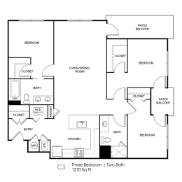 Seven Skies floor plan C3