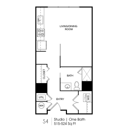 Seven Skies floor plan S4