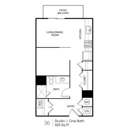 Seven Skies floor plan S6