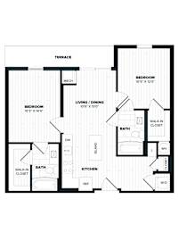 a blueprint of a floor plan of a house