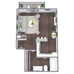 Studio B floor plan