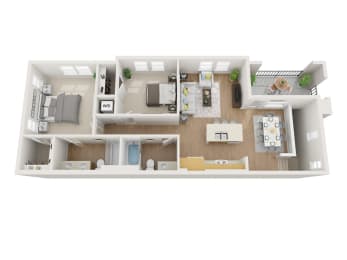 B4 3D Floor Plan Image