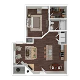 1Bed 1Bath at Southaven Pointe Apartments, Southaven, Mississippi