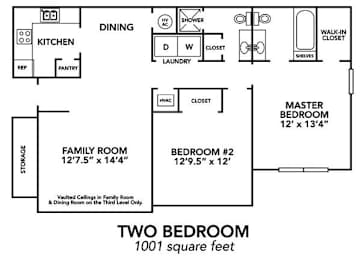 2 BR 2 BA 1001 SF at North Creek, Southaven, Mississippi