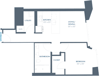 A10 Floor Plan at Eastline Residences Apartments, Dallas, TX, 75206