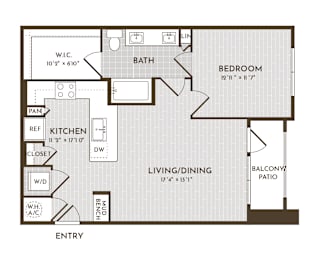 1Bed 1Bath_A at Alys Crossing Apartments Apartments, Cypress, TX 77433