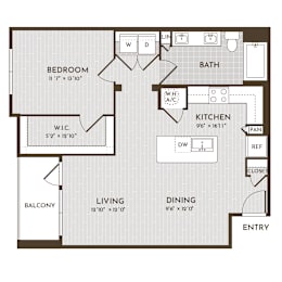 1Bed 1Bath_C at Alys Crossing Apartments, TX, 77433
