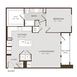1Bed 1Bath_E at Alys Crossing Apartments, Texas