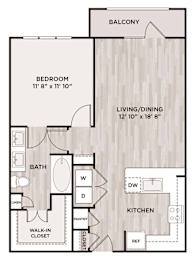 1BR 1BA_769 SF at Fifty02 Westover Hills, San Antonio, TX