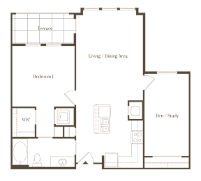 Addison Paragon 1Bed 1Bath at The Addison, Baton Rouge