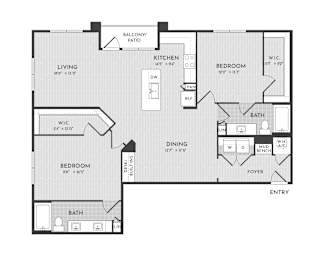 2Bed 2Bath-E at Stone Loch Apartments, Texas