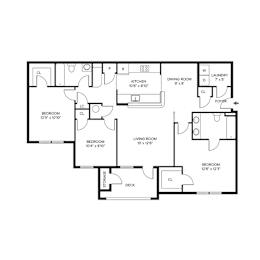 3 bed 2 bath at Ansley Walk, Lafayette