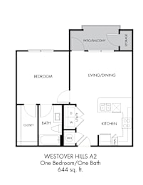 1 bed 1 bath A at Estraya Westover Hills, San Antonio, 78251
