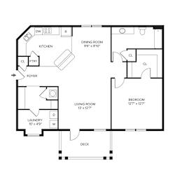 2 bed 2 bath at Ansley Walk, Lafayette, LA