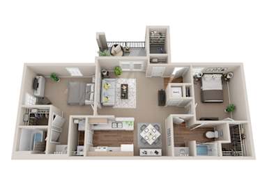 2Bed 2Bath at Grand at Pearl Apartments, Pearl, Mississippi
