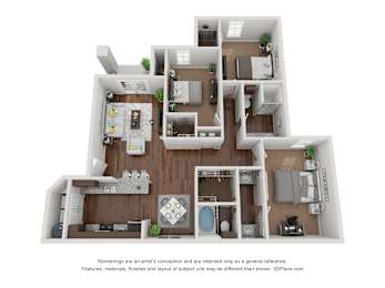 3Bed 2Bath at La Veranda at Polly Lane Apartments, Lafayette
