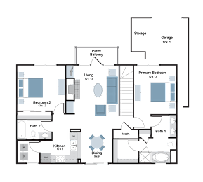 2 bed 2 bath A at Greenbrier Estates, Slidell