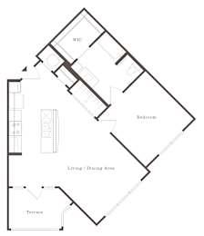 1Bed 1Bath_G at The Addison, Baton Rouge, LA 70836