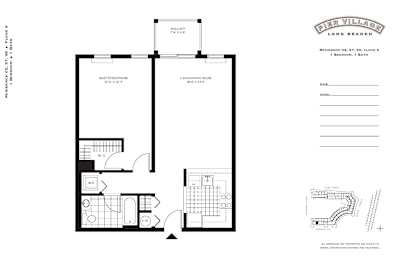 A floor plan for a property located at Pier Village Long Branch.