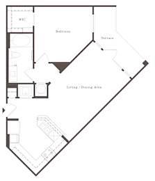 1Bed 1Bath_C at The Addison, Baton Rouge, Louisiana