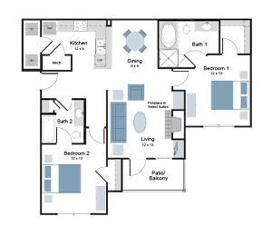 2 bed 2 bath at Greenbrier Estates, Slidell, Louisiana