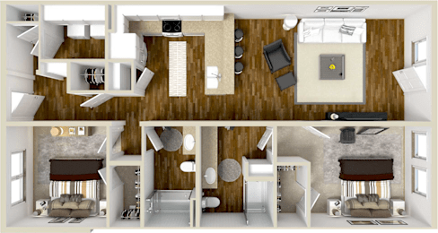 2Bed 2Bath at The Heights Apartments, Montgomery
