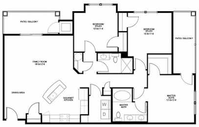 3 bed 2 bath