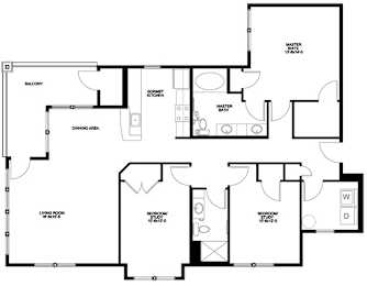 3 bed 2 bath A
