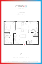 Floor Plan  W27 - 2BR 2BA_924 SF at WYND 27 & WYND 28, Miami, FL, Florida