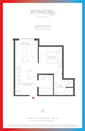 Floor Plan  W27 - Studio_527 SF at WYND 27 & WYND 28, Miami, FL, Florida