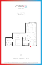 Floor Plan  W27 - Studio_546 SF at WYND 27 & WYND 28, Miami