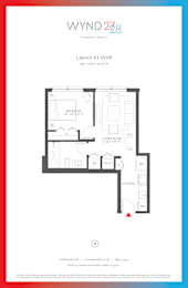 Floor Plan  W28 - 1BR 1BA_516 SF at WYND 27 & WYND 28, Florida , 33127
