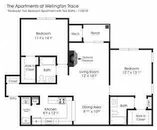 2BR 2BA_1100sf at The Apartments at Wellington Trace, Frederick, MD, 21703