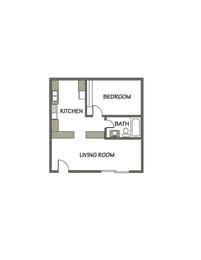 The Adams - 1 Bed 1 Bath