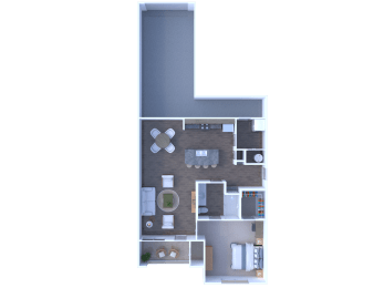  Floor Plan A2.1 ADA Apartment