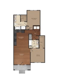 bedroom floor plan B2