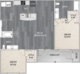  Floor Plan B2 ADA Apartment