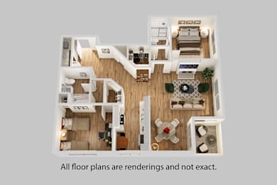 bedroom floor plan an open concept living space with a large window and a balcony