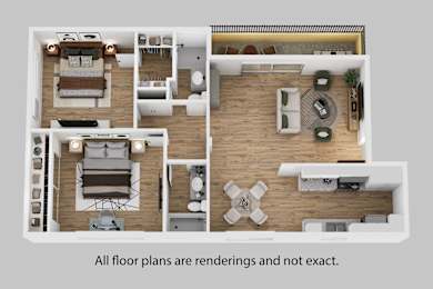 A floor plan of a house with a kitchen, living room, and dining area.