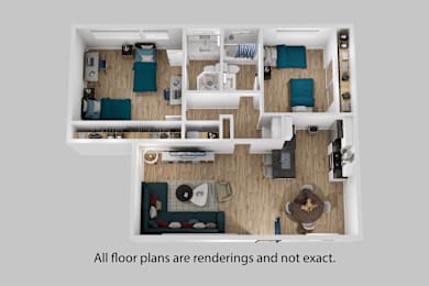 all floor plans are redesigned and not exact