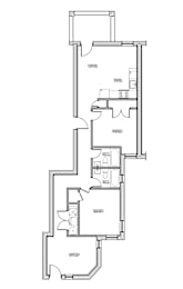  Floor Plan 3 Bedroom - 2 Bathroom