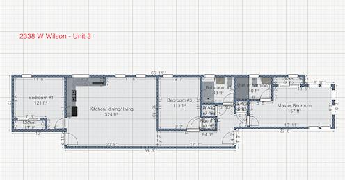 a blueprint of a floor plan of a house