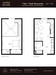  Floor Plan 1 Bed 1 Bath Mezzanine