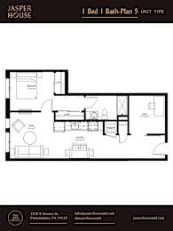 Floor Plan 1 Bed 1 Bath Plans 5-8