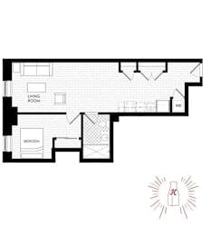 a floor plan of a house