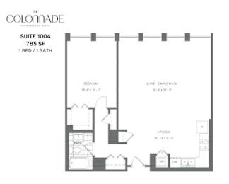 Floor Plan  SUITE 1004 - 785 SF