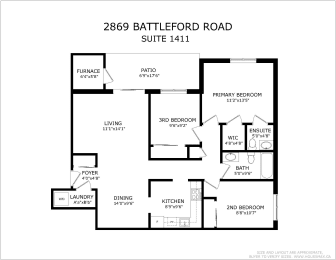 Floor Plan  renovated 3 bed 1 and half bath unit floor plan