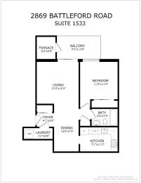 Floor Plan  1 bed 1 bath floor plan meadowvale gardens renovated