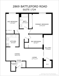 Floor Plan  3 bed 1 bath floor plan