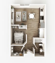 A1 Floor Plan at The Haven on Veterans, North Dakota